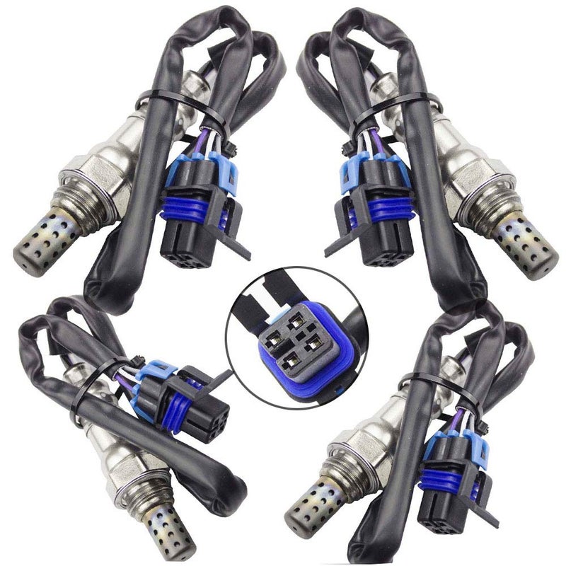 Sangyue 4x Oxygen O2 Sensor for 2014-2018 Chevrolet Impala 3.6L; 2013-2018 Cadillac XTS 3.6L Upstream + Downstream - Image 1